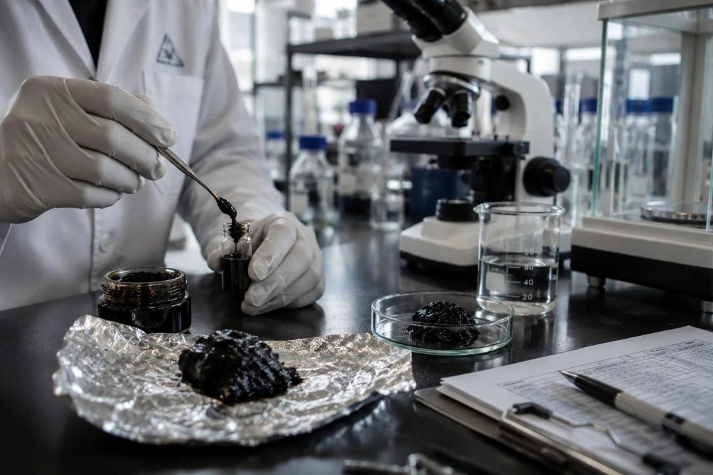 Laboratory testing of pure shilajit for heavy metals and contaminants